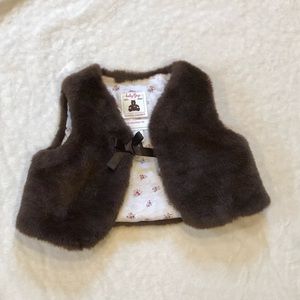 Baby Gap faux fur vest